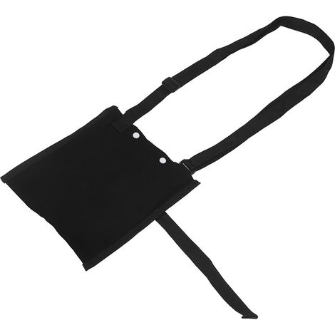 Sac à urine bandoulière à une poche avec bandoulière réglable, noir (1/5)