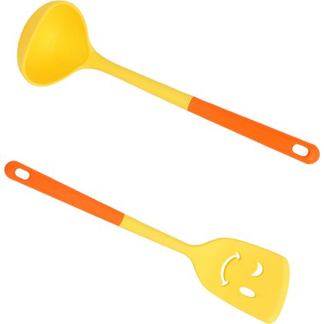 Espátula De Silicona Para Cocina - Resistente A Altas Temperaturas - Para Sartenes Antiadherentes - Juego De 2 Unidades (1/5)