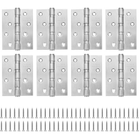 8 Stück Edelstahl Kugellager Türscharniere 100x76mm für Außentür Holzschrank