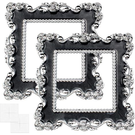 2 Pcs Autocollants pour Prise Interrupteur, Couverture D'Interrupteur Lumière Noir Stickers pour d'Interrupteur Mural (15,515,5cm)