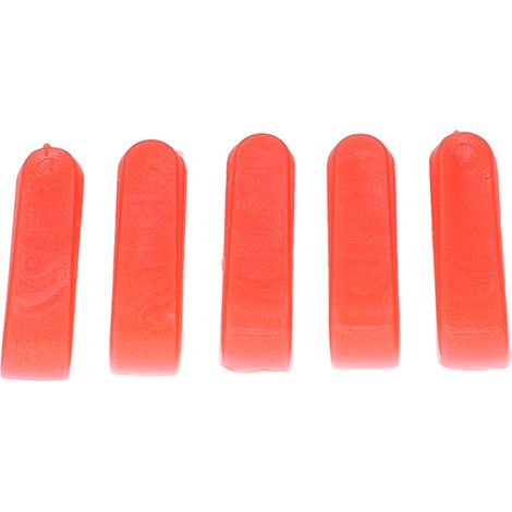 1000 Cales de Nivellement pour Carrelage 0.2in Rouge PE, Résistantes et Durables pour Pose de Sol et Mur (1/5)