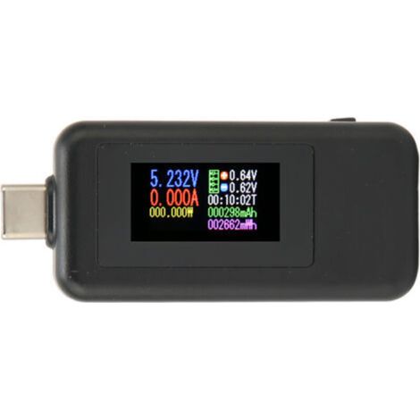 Testeur USB, détection en temps réel, écran IPS HD, haute précision, mise hors tension, stockage, tension (1/4)