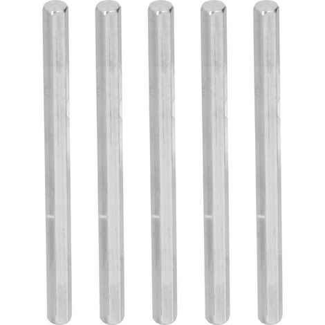 Lot de 5 barres hexagonales en acier inoxydable pour robots intelligents, tours et équipements d'ingénierie - 4102-0008-0260 (1/5)