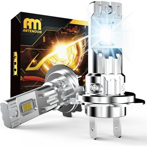 H7 LED Fog Light Bulbs 100W 20000LM 6500K White 12V 24V Headlight Bulb Halogen Replacement Bulbs for Cars, Plug and Play, Pack of 2 (1/5)