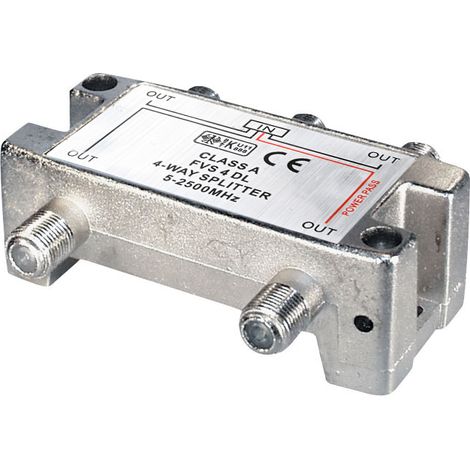 Distribución de 4 – Distribuidor de blindaje 100 dB para DIGI talsi gnale F hembra – 4 x F hembra dc de rendimiento en un Anschlu