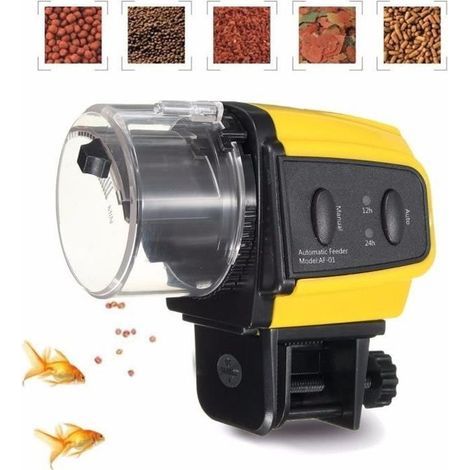 Automatischer Fischfutterautomat mit einstellbarem Timer für Aquarienfutter (1/3)