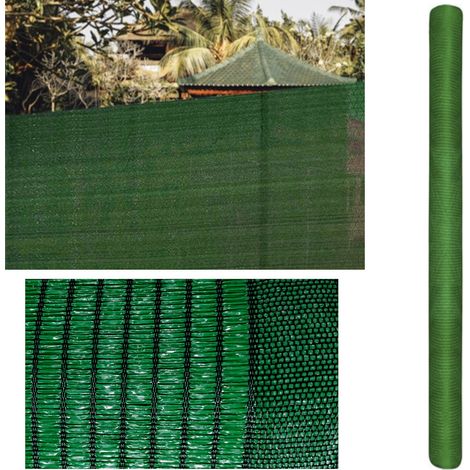 Mini Rollo Malla Ocultación 4X4M 100% Poliamida Alta Densidad 80% Ocultación Malla Sombreo Verde (1/5)