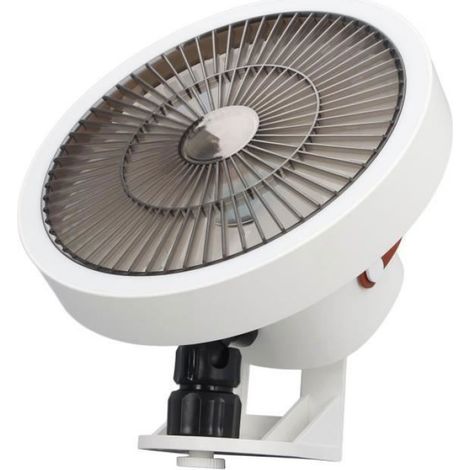 1 Ventilateur mural, 3 vitesses, Oscillation, Veilleuse, Télécommande, Rechargeable USB, Bureau Chambre (1/4)