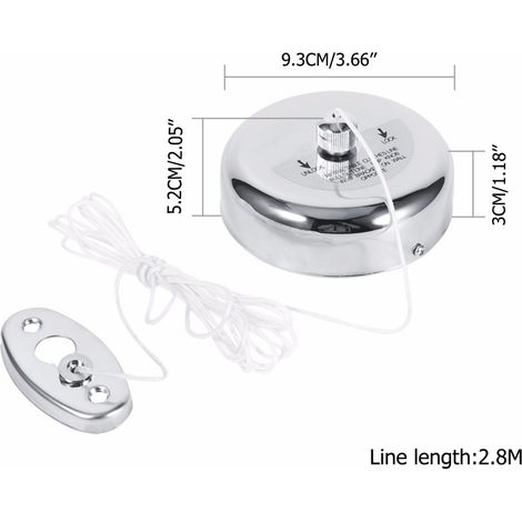 Corde à linge murale en acier inoxydable 304, rétractable et invisible - max 2.8m, 1pc (1/4)
