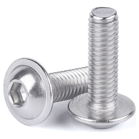 100 vis à tête bombée en acier inoxydable 304, M616 mm (1/3)