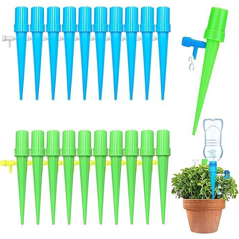 Ensemble d'arrosage Automatique des Plantes, 20 Pcs Dispositif d'arrosage Automatique Réglable, Arrosage Lent et Précis des Plantes/Pots, Arrosage des Plantes s'adapte à la Plupart des Bouteilles (1/5)