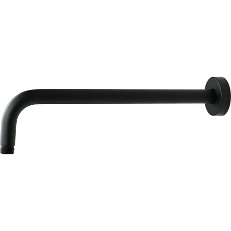 Bras de douche en laiton 350 mm de couleur noir mat Damast Pegaso 35 12665  Noir mat