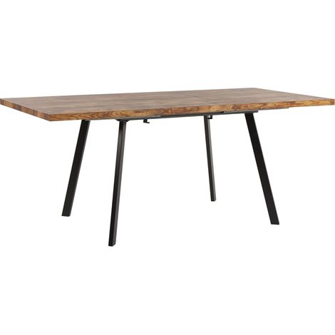 Ausziehbarer Esstisch HARLOW Dunkelbraun 140/180 cm 90 cm (1/5)