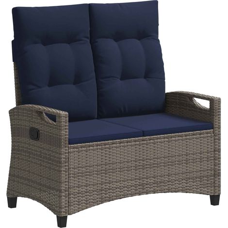Maison Exclusive - Gartenbank mit Kissen 105 x 60 x 112 cm Stahl