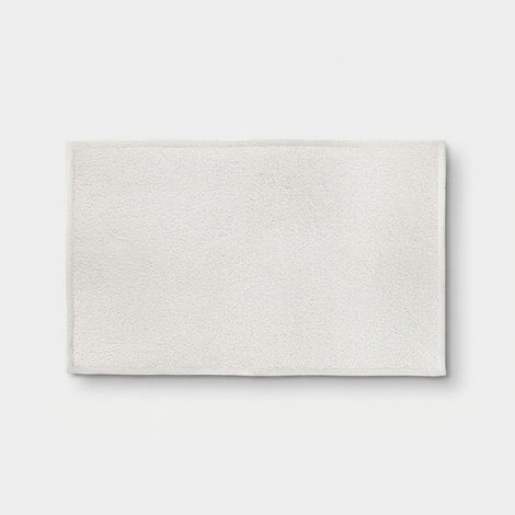 Tappeto bagno in tessuto bouclè antiscivolo 110x60 Bouclè - Bianco (1/2)