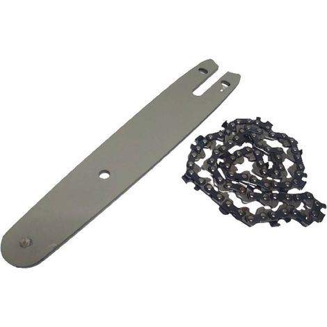 TrAdE Shop Traesio - Kit Barra + Catena 8" Ricambio Da 8 Pollici Per Mini Motosega A Batteria - (1/5)