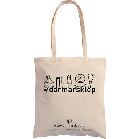 Borsa in cotone con stampa Darmarsklep, 38x42 cm.