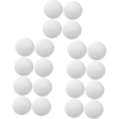 5 Ensembles Boule Éponge Absorbant l'huile Boules De Piscine Accessoires Boules Filtrantes pour Aquarium À Sable Boules De Filtre De Piscine Filtres À Sable Blanche 4 Pièces x 5
