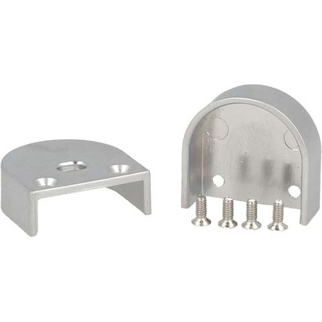 Coppia Tappi Tappini Termine Per Chiusure Profilo Alluminio BA1814 e Diffusore Opale Rotondo BA3342 (1/3)