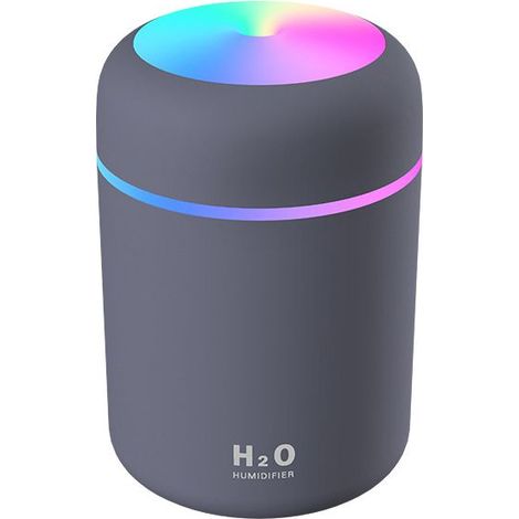 Mini-Ultraschall-Luftbefeuchter mit 2 einstellbaren Nebelmodi, automatischer Abschaltung und farbigem Nachtlicht, tragbarer USB-Luftbefeuchter für Auto, Zuhause, Büro, Schlafzimmer (Schwarz) (1/5)