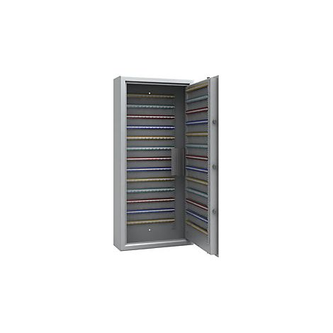 Caja de caudales para llaves  gris luminoso  listones de