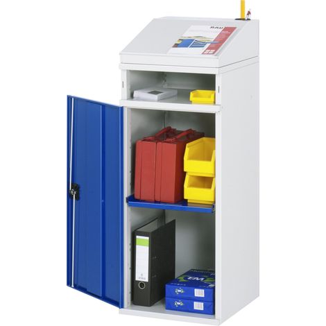 Rau Beistellschrank-Stehpult - Modell 01 BxTxH 450x520x1110/1220mm (1/2)