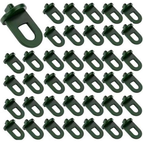 50 Pcs Greenhouse Hook Plastic, accessoires de serre accessoires de serre pour panier suspendu pot jardin extérieur plantes sus (1/4)
