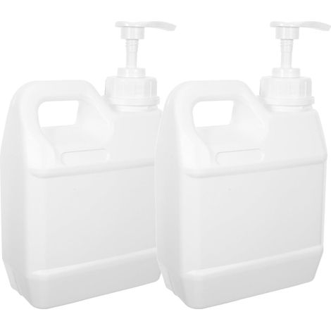 Frascos de perfume de plástico recargables de 1 litro (2 unidades) con bomba, a prueba de fugas y fácil de apretar, para cosméticos. (1/5)