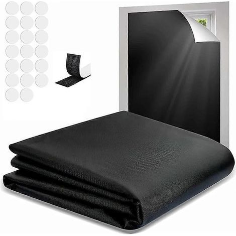 Film occultant portable sans perçage, stores occultants de voyage, protection solaire, rideaux occultants 145 x 100 cm (1/5)