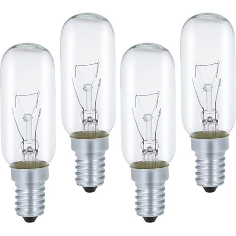 E14 Dunstabzugshaubenlampe – 4er-Pack – T25 Glas – 40 W dimmbar – für Küche und Kühlschrank – 230 V (1/5)