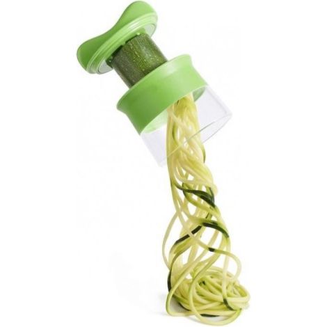 Cortador en espiral con soporte para alimentos - cortador de frutas (1/5)