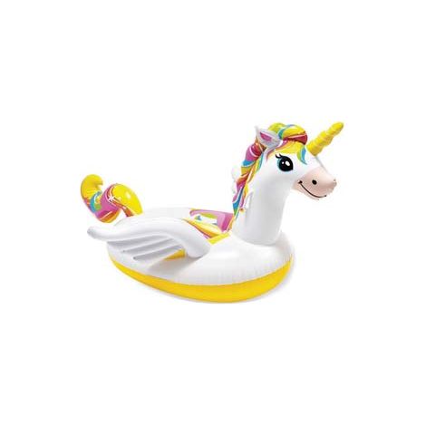 UNICORNO GONFIABILE CAVALCABILE  +3 ANNI  cm.198x140x102 peso kg.1,97 (57561)    INTEX