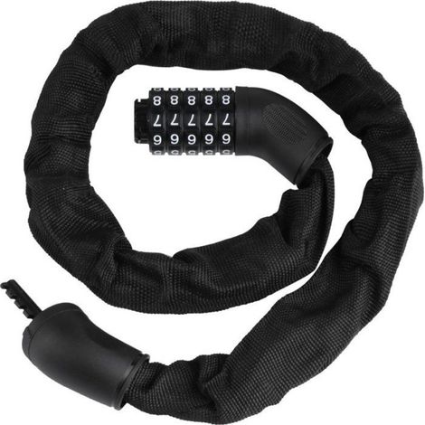 Antivol À Chaîne - Antivol À Code 5 Chiffres - Pour Vélo Et Vélo Électrique - Longueur 90 Cm - 1 Pièce (1/5)
