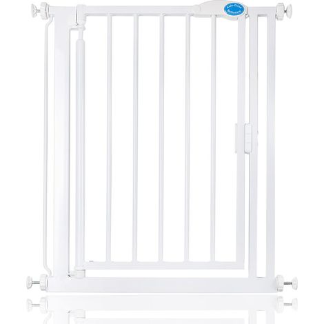 Bettacare Auto Close Stair Gate, 68.5cm - 75cm, White, Narrow, Narrow Pressure Fit Safety Gate, Baby Gate