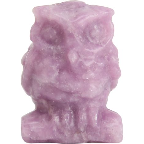 Figurine Chouette en Pierre de Chakra, Statue Méditation Yoga, Décor Énergétique Artisanal, Guérison Naturelle, Ornement Apaisant, Modèle 1 (1/5)