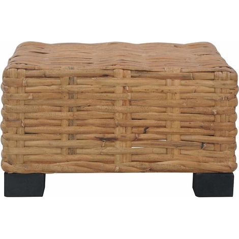 Maison Exclusive - Tavolino da Salotto 47x47x28 cm in Rattan Naturale (1/5)