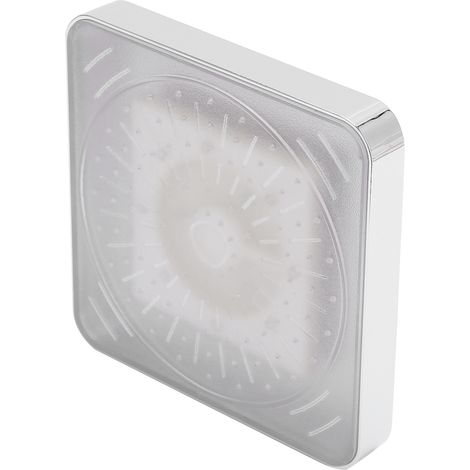Douche de plafond LED 6 pouces avec changement de couleur arc-en-ciel, pomme de douche lumineuse multicolore 8020-B1 (1/5)