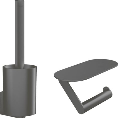 Hansgrohe WallStoris - Set di accessori per WC, nero opaco 27969670 (1/5)