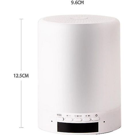 Enceinte Bluetooth lumineuse, veilleuse LED intelligente, lampe de chevet avec intensité variable et lumière chaude 7 couleurs (1/3)