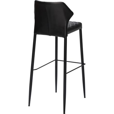 Tabouret de Bar Elégant Louis Revêtement en Cuir Synthétique Ignifuge - Lot de 2 - Veba (1/3)