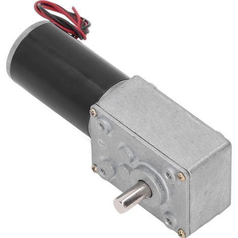 Moteur à engrenage à vis sans fin 12 V CC, autobloquant, à arbre unique et réversible, 634JSX 31ZY, 50 tr/min (1/5)