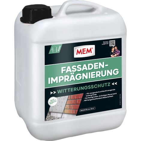 MEM Fassaden-Imprägnierung, 10 Ltr