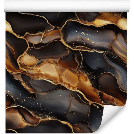 Papier peint encre rouille et marron pour salon et chambre 50x1000 cm (1/5)