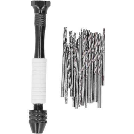 Ensemble de 49 forets à main en acier rapide, forets hélicoïdaux pour bois, plastique et caoutchouc. (1/4)