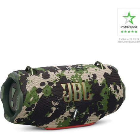 Enceinte Bluetooth JBL Xtreme 4 100 W camouflage – Son puissant pour extérieur – Résistante aux éclaboussures – Autonomie prolongée