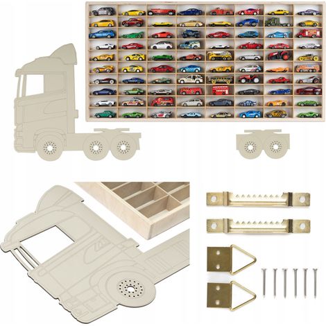 Étagère pour voitures HOT Wheels, pour voitures de garçon, couleur cachemire (1/5)