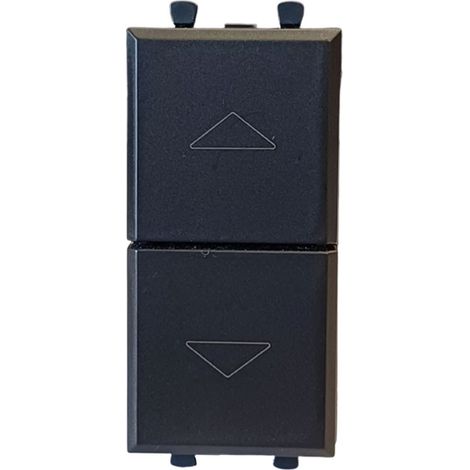 Ave commutatore 1p 10a 3 posizioni a pulsante tekla 1modulo 250v con frecce direzionali 445053 (1/3)