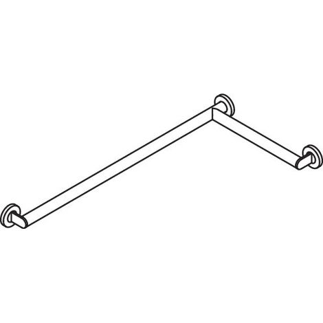 HEWI 900.35.16660 Poignée de douche DX, Ø32, droite, W1=813 mm (1/3)