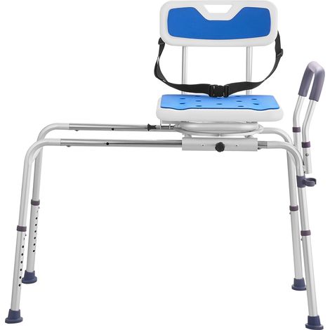 Mophorn Sliding Tub Transfer Bench with 360 Degree Swivel Seat, Height Adjustable Bathtub Transfer Bench with Armrest & Safety Belt, Non-Slip Rotating Shower Chair for Elderly Disabled, 400LBS Capacit (1/5)