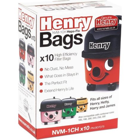 Sacs Aspirateur Henry Lot de 10 - Numatic (1/5)